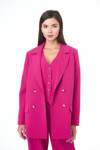 Брюки, жакет, жилет Anelli 1298 фуксия - фото 3