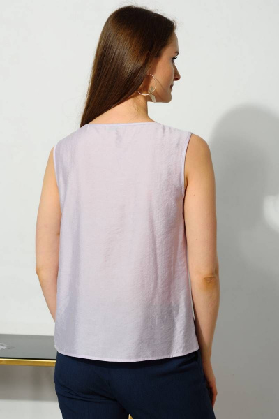 Блуза летняя фиолетовая из вискозы с фигурным низом Femme & Devur 70313 1.25F(170) - фото 3