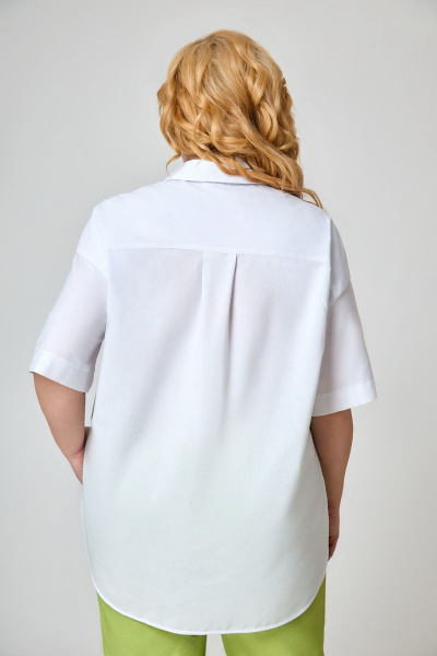 Брюки и рубашка легкий стиль из хлопка и текстиля DaLi 6135 олива - фото 2