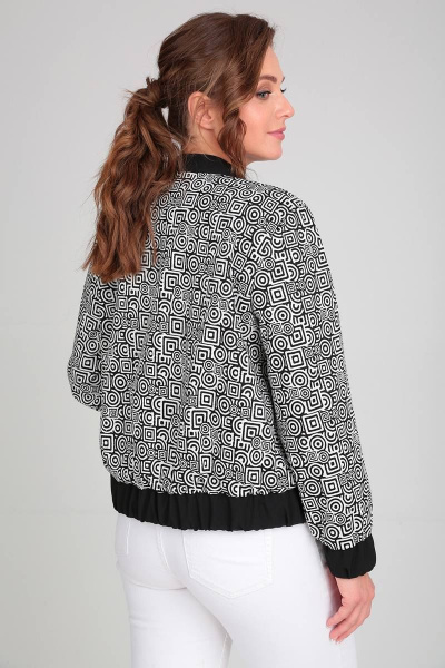 Демисезонная женская куртка из хлопка с поясом Liona Style 849 - фото 2