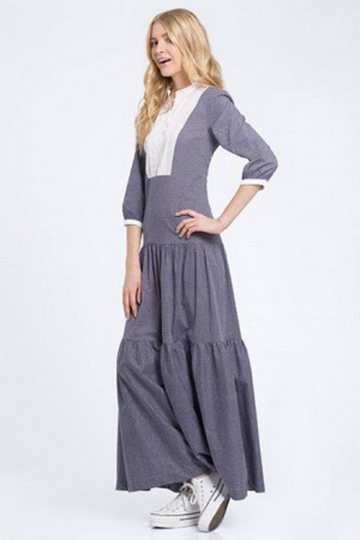 Сердечное летнее хлопковое платье комфортной посадки Lakbi 21195 - фото 1