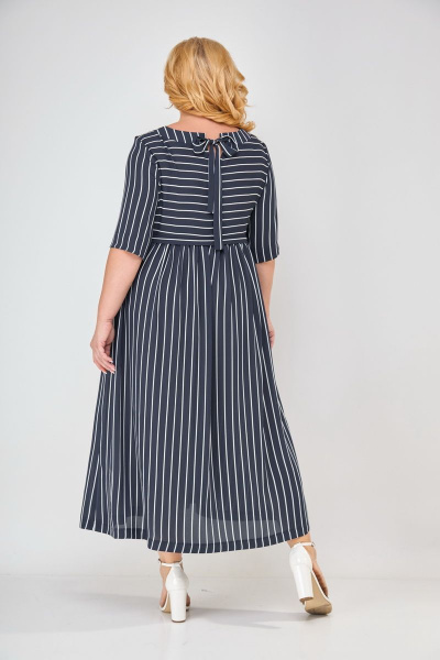Платье Michel chic 2006 синий-белый - фото 7
