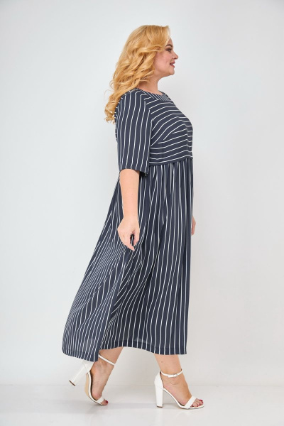 Платье Michel chic 2006 синий-белый - фото 6