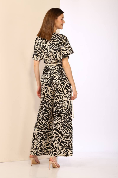 Блуза, брюки Karina deLux B-282 черный_на_бежевом - фото 4