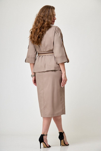 Жакет, топ, юбка Anelli 1133 тауп - фото 6