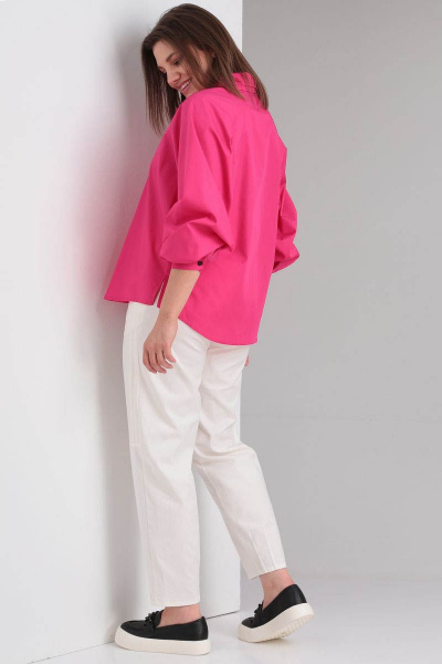 Рубашка GRATTO 4246 фуксия - фото 5