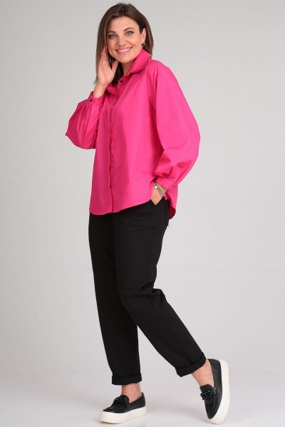 Рубашка GRATTO 4246 фуксия - фото 4