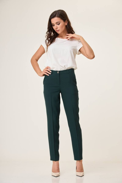 Брюки Juliet Style Д230-3 темно-зеленый - фото 2