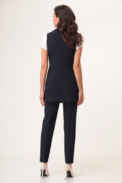 Двухпредметный комплект: жилет и брюки из текстиля с стрейчем Juliet Style Д191 - фото 2