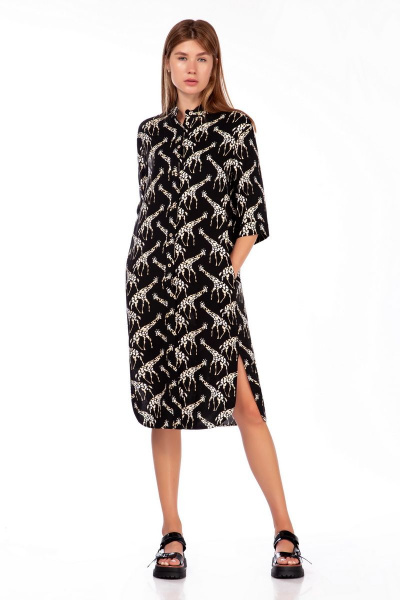 Платье DAVA 113 черный - фото 1