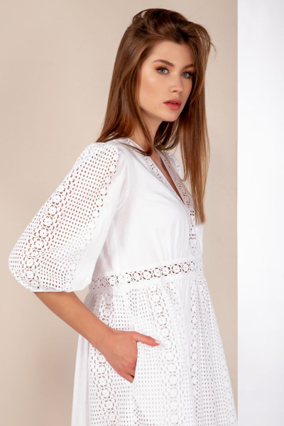 Платье DAVA 109 белый - фото 2