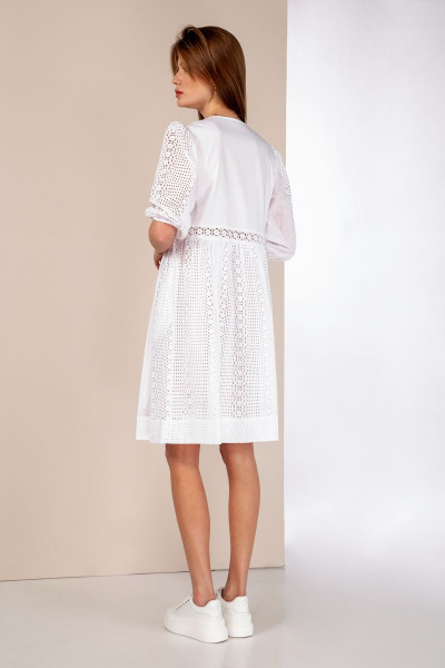Платье DAVA 109 белый - фото 3