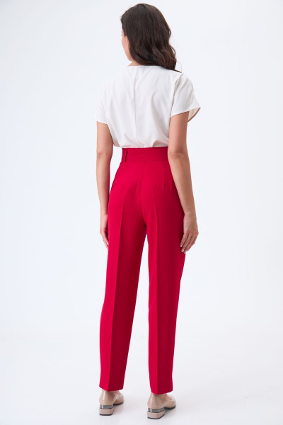 Блуза, брюки, жакет T&N 7287 красный(с_малиновым_оттенком)+молочный - фото 13