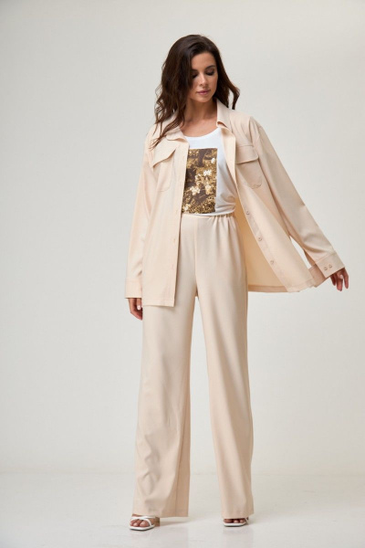 Брюки Anelli 1293.2 светлый_беж - фото 3