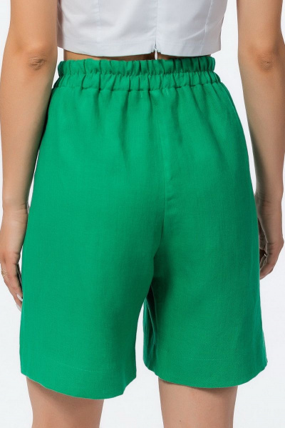 Рубашка и шорты из льна на каждый день Atelero 1055 зеленый - фото 11