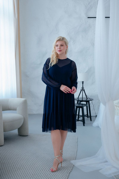 Платье ASV 2543 синий - фото 9