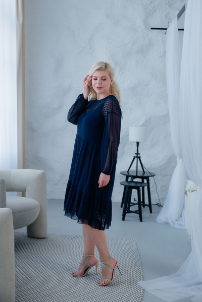 Платье ASV 2543 синий - фото 5