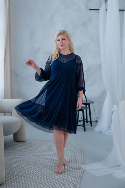 Платье ASV 2543 синий - фото 1