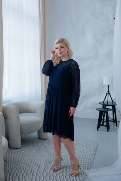 Платье ASV 2543 синий - фото 3