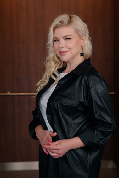 Демисезонная рубашка из текстиля и экокожи с карманами ASV 2528 черный - фото 7