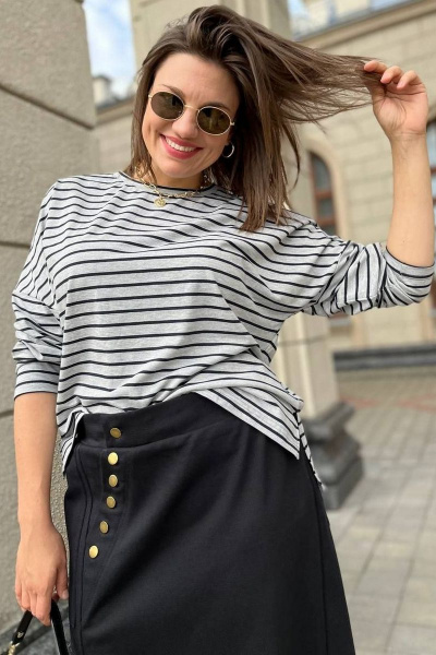 Свитшот GRATTO 4135 серый - фото 5