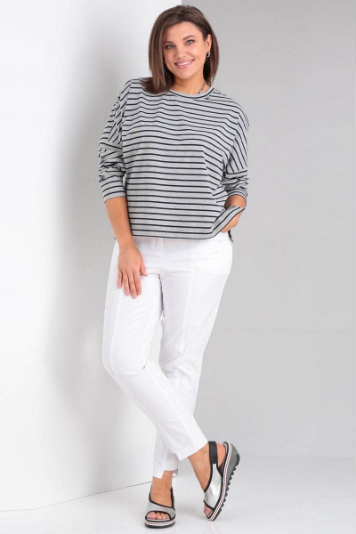 Свитшот GRATTO 4135 серый - фото 4