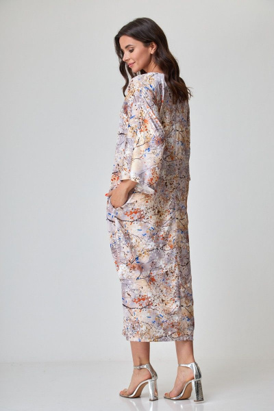 Платье Anelli 1153 беж - фото 3