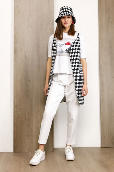 Жилет из хлопка на каждый день в классическом стиле Condra 15079 - фото 5