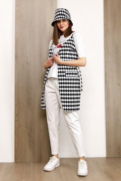 Жилет из хлопка на каждый день в классическом стиле Condra 15079 - фото 4