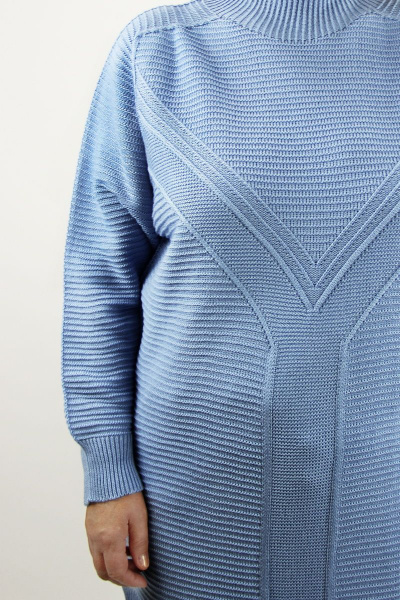 Туника удлиненная цельновязанная из трикотажа на каждый день Полесье С1281-22 2С8739-Д43 158,164 альпийский - фото 3