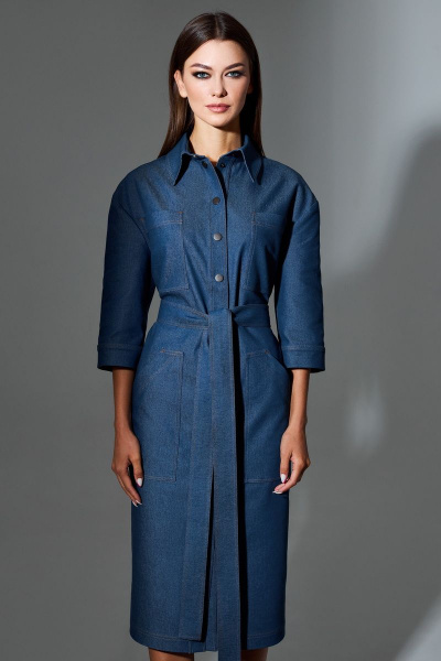 Платье DILIA 0647 деним - фото 2