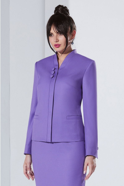 Жакет, юбка Lissana 4515 сирень - фото 4