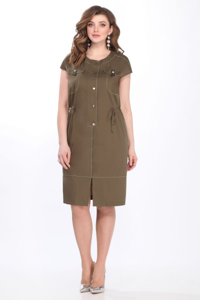 Платье Matini 3.1292 хаки - фото 3