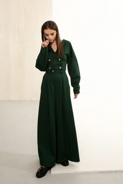 Брюки, жакет AURA otd 9111 изумруд - фото 5