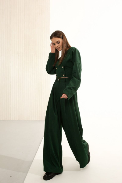 Брюки, жакет AURA otd 9111 изумруд - фото 1