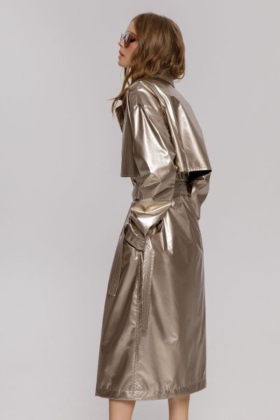 Тренч PiRS 4055 бежевый - фото 2