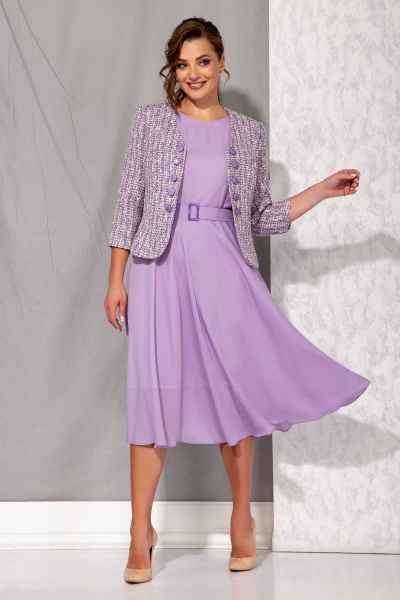 Жакет, платье Beautiful&Free 3094 сирень - фото 2