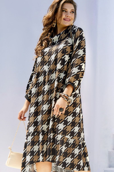 Платье Vittoria Queen 16623 триколор - фото 2