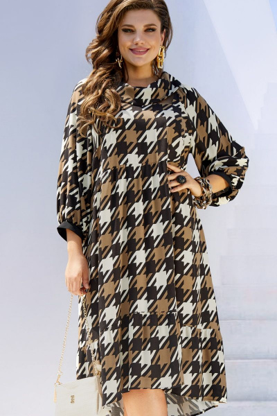 Платье Vittoria Queen 16623 триколор - фото 1