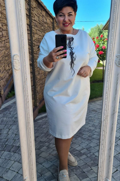 Платье Vittoria Queen 16913 молочный - фото 5