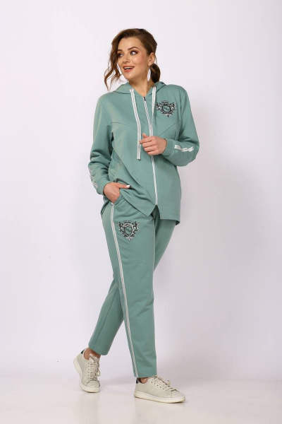 Брюки, толстовка TAiER 1103 мята - фото 1