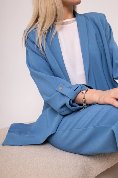 Брюки, жакет SandyNa 130506 морской - фото 5