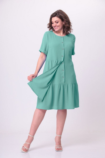 Платье Орхидея 1177m мята - фото 3