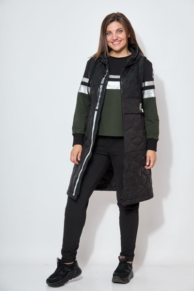 Брюки, джемпер, жилет Runella 1397 черный - фото 2