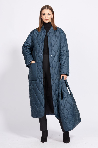 Пальто EOLA 2248 синий - фото 5