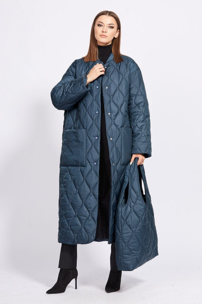 Пальто EOLA 2248 синий - фото 4