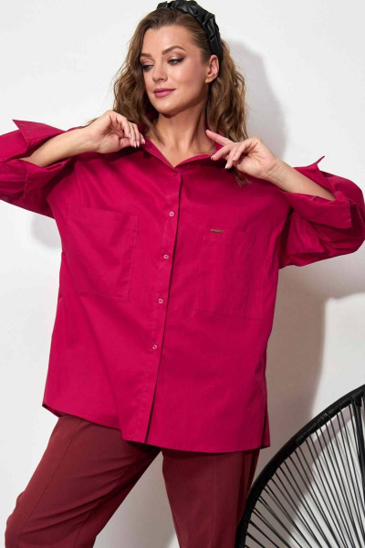 Рубашка SOVA 11078 барбарис - фото 3