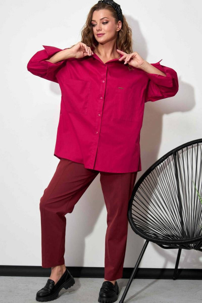 Рубашка SOVA 11078 барбарис - фото 6