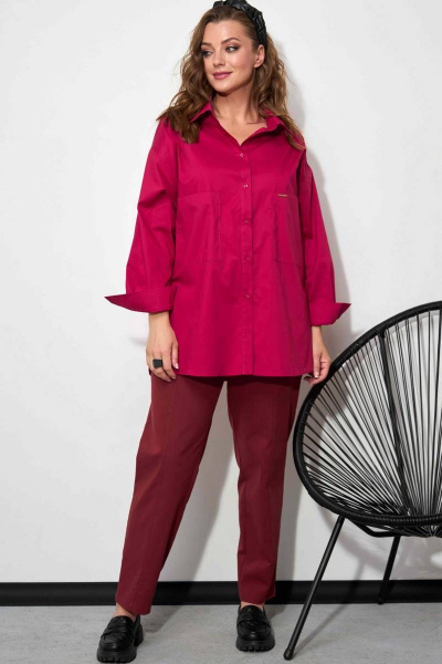 Рубашка SOVA 11078 барбарис - фото 5