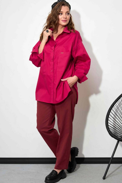 Рубашка SOVA 11078 барбарис - фото 4